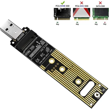 M.2 NVMe SSD к USB 3,1 Адаптер PCI-E к USB-A 3,0 Внутренний конвертер карты 10 Гбит/с USB3.1 Gen 2 для Samsung 970 960 для Intel SSD 5