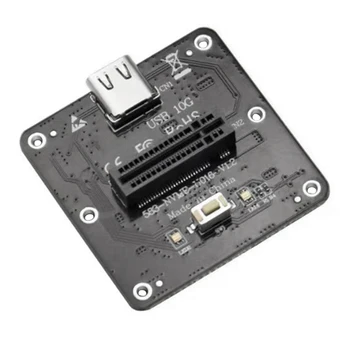 M.2 NVME к корпусу USB 3.1 Карта-адаптер Expansopn Плата JMS583 Поддерживает протокол NGFF Type-C USB3.1 Gen2 со скоростью 1000 + Мб/С. 9