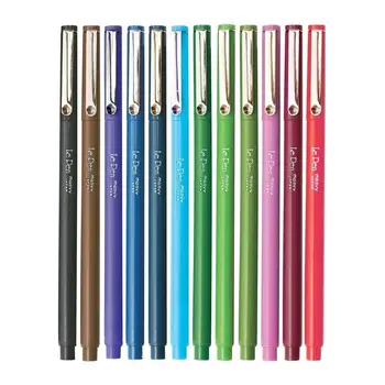Marvy Le Pen Extra Finepoint, набор из 12 цветов -Ручка для письма на стекле, пластике, фольге и гладких поверхностях - Быстро сохнет, не размазывается