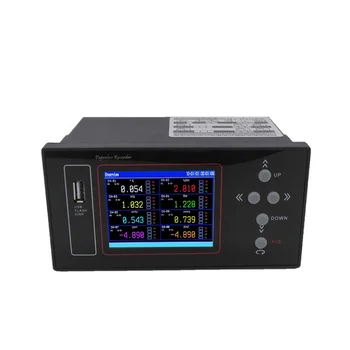 MPR500S: Универсальный цифровой USB 16-канальный цветной безбумажный регистратор данных для измерения температуры/влажности/давления /вибрации