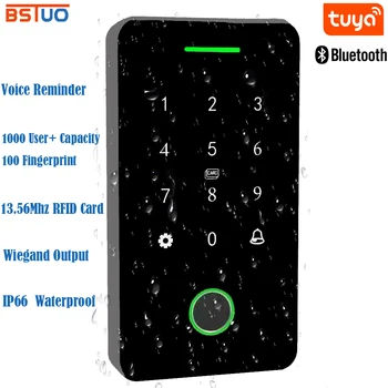 NFC Bluetooth Tuya APP Подсветка Сенсорная 13,56 МГц RFID Ключи Клавиатура Контроля Доступа Открывалка Дверного Замка Wiegand Выход Ip66 Водонепроницаемый 2