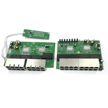 OEM Новая модель 16-портовый гигабитный коммутатор Настольный RJ45 Ethernet Коммутатор модуль 10/100/1000 Мбит/с Lan Концентратор switch16 портов otherboard