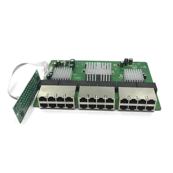 OEM Новая модель 24-портовый гигабитный коммутатор модуль Настольный RJ45 Ethernet коммутатор 10/100/1000 Мбит/с Lan концентратор коммутатор 24 порта материнская плата