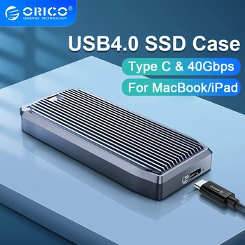 ORICO USB4.0 M.2 SSD Чехол 40 Гбит/с M2 NVMe Корпус M.2 к USB Type C 4,0 SSD Адаптер для NVME M Key SSD Диск Box M.2 SSD Чехол