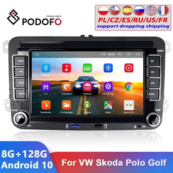 Podofo 2Din Автомобильный Радиоприемник Android Автомобильный GPS Мультимедийный Плеер 7 