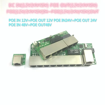 POE12V-24V-48V POE12V/24V/48V POE OUT12V/24V/48V poe коммутатор POE 100 Мбит/с POE poort; 100 Мбит/с UP Link poort; сетевой видеорегистратор с питанием от poe 5