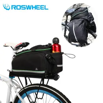 Roswheel 60L Водонепроницаемая Велосипедная Сумка-Переноска, Складная Велосипедная Сумка Для Задней Стойки, Велосипедная Двойная Боковая Сумка-Багажник, MTB Велосипедная Седельная Сумка