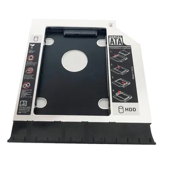 SATA 2-й Жесткий диск SSD HDD Модуль Оптического отсека Caddy Адаптер для Toshiba C55-B5270 C55-B5350 CD-ROM DVD С лицевой панелью Без рамки 12