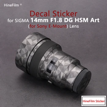Sigma 14-1.8 E Крепление объектива Оберточная Наклейка Премиум-класса для Sigma 14mm F1.8 DG HSM Art для Sony Mount Len Защитная пленка 10