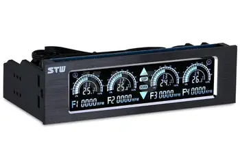 STW 5043 5.25 Регулятор скорости вентилятора на месте водителя ЖК-дисплей с 4-канальным сенсорным экраном 14