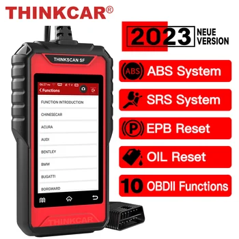 Thinkcar SF100 OBD2 Сканер ABS Системы подушек безопасности Диагностический инструмент Считыватель кода EPB Сброс масла OBD 2 Автомобильный сканер PK CR619