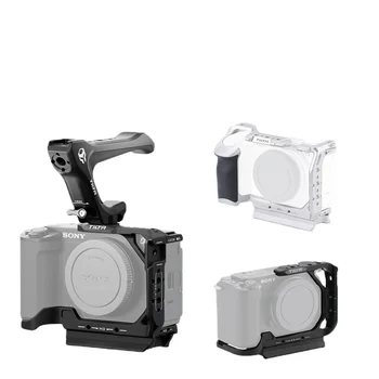 TILTA TA-T35-A-B Для Sony ZV-E1 zve1 Cage Комплект Клеток для камеры с Силиконовой рукояткой Dslr Rig Холодный Башмак Ручка Нато 2