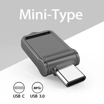 TOPESEL32GB 64GB 128GB OTG Type C USB 3.0 Флэш-накопитель Mini External Memory Stick для смартфонов, MacBook, Планшетов, Samsung Galaxy 5