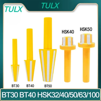 TULX BT30 BT40 BT50 HSK32 HSK40 HSK50 HSK63A HSK63F HSK Стержень для чистки шпинделя Щетка Для Чистки Конических Цанг Держатель Для Протирки Инструмента с ЧПУ