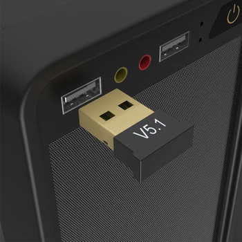 USB Bluetooth-совместимый 5.1 адаптер Передатчик Приемник аудио ключ Беспроводной USB-адаптер для ПК ноутбук