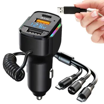 USB-адаптер автомобильного зарядного устройства с несколькими портами, надежная зарядная головка, быстрая зарядка для различных устройств для всех транспортных средств
