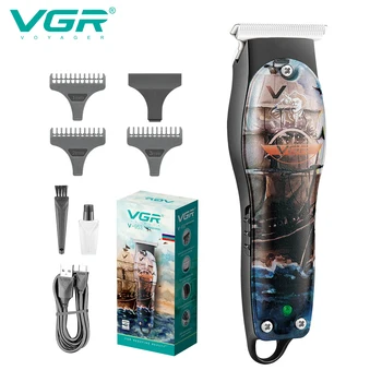 VGR Машинка для стрижки волос Перезаряжаемый Триммер для волос Беспроводная Машинка для стрижки волос Профессиональная Парикмахерская Машинка для стрижки лысой головы для мужчин V-953 4