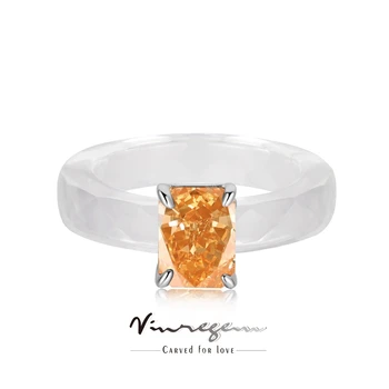 Vinregem 18-Каратное Позолоченное кольцо с колотым льдом 6*8 мм, Розовый Сапфир, Изумруд, Кристалл, Кольцо для женщин, ювелирные изделия из Стерлингового Серебра 925 Пробы 14
