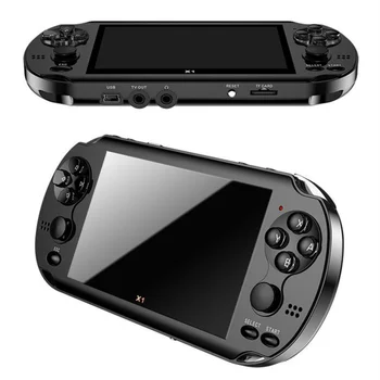 X1 Геймпад 4,3-дюймовая Игровая консоль 8 ГБ Портативная Для PSP 128 Битная Игровая Консоль Ретро Встроенная Камера 10000 Классических игровых Консолей 14