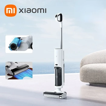 XIAOMI MIJIA Smart Wireless Пылесосы для влажной и сухой уборки 2 Lite для уборки дома, роликовая щетка, самоочищающийся светодиодный экран 7