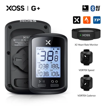 XOSS G G + Велосипедный GPS Компьютер Беспроводной Спидометр Водонепроницаемый Дорожный Велосипед MTB Велосипед BLE4.0/ANT + Датчики частоты вращения пульса Монитор 2