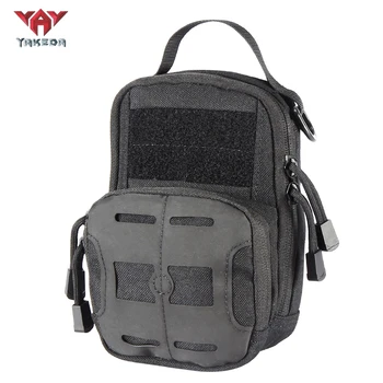 Yakeda водонепроницаемый мужской спортивный рюкзак для активного отдыха, армейский универсальный ремень, поясная стропа molle EDC, тактический небольшой чехол, сумка через плечо 15