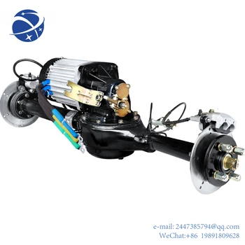 Yun Yi3000 W 60V 72V Borstelloze Differentieel Motor Schijfrem Achteras Montage Voor Grote Elektrische Auto Conversie