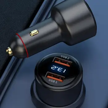 Автомобильное Зарядное устройство USB Удобная Быстрая Зарядка Противоударное Зарядное Устройство с двумя USB-Портами Для автомобильного Телефона Автомобильные Аксессуары