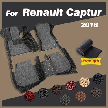Автомобильные коврики для Renault Captur 2018, автомобильные подушечки для ног, Изготовленный на Заказ Ковер, Аксессуары для интерьера, Детали украшения
