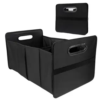Автомобильные органайзеры и коробка для хранения Портативный Складной автомобильный Кэдди с 2 отделениями Портативный большой ящик для хранения с 2 отделениями