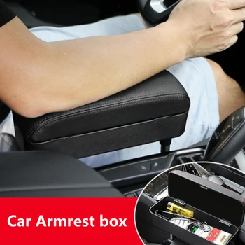 Автомобильный Подлокотник Коробка Универсальный Автомобильный Подлокотник Коробка Центральная Консоль Регулируемая Опора для Локтей Audi A1 A2 A3 A4 A6 A7 A8 Q3 Q5 Q7
