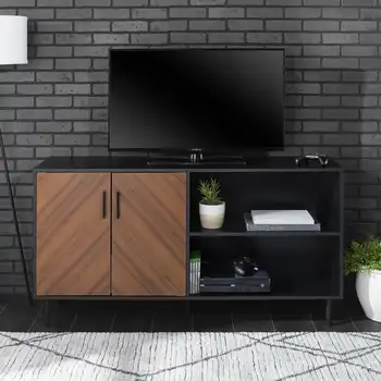 Асимметричная подставка для телевизора Bookmatch для телевизоров до 65 дюймов, черная 16