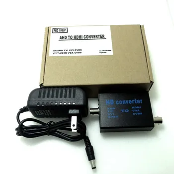 Бесплатно 10 шт./лот, 4В1, преобразователь видеосигнала высокой четкости AHD/TVI/CVI/CVBS сигнала в HDMI/VGA/CVBS преобразователь сигнала AHD41 4