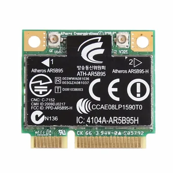Беспроводная карта 150M 802.11b/g/n Half Mini PCI-E для HP Atheros AR5B95 605560-005 9