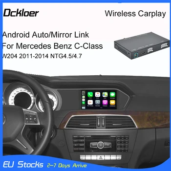 Беспроводное радио CarPlay для Mercedes Benz C-Class W204 2011-2014 с функцией Android Auto Mirror Link AirPlay Car Play Youtube