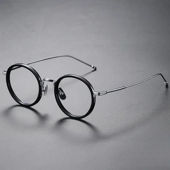 Бренд Thom, ретро круглые очки из титанового сплава TBX906 для чтения для мужчин, оправа по рецепту, женские очки с оригинальной коробкой 1