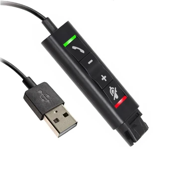 Быстроразъемный разъем для подключения гарнитуры к USB-адаптеру с регулятором громкости отключения звука Прямая поставка 5