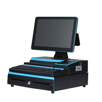 В одном аппаратном обеспечении Epos Smart Cash Register X8 Программируемый Полностью черный Windows LED 8 Номер 128 ГБ SSD DDR3 4 ГБ 11 КГ J1800, i3 15