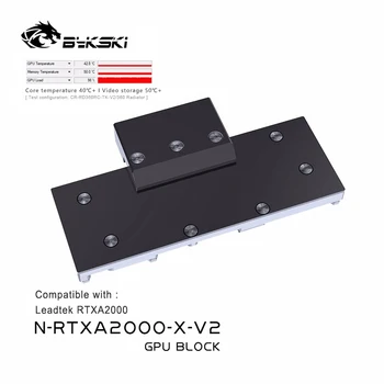Водяной блок графического процессора Bykski, Для видеокарты Leadtek RTXA2000, Цельнометаллический Жидкостный кулер с полным покрытием, N-RTXA2000-X-V2