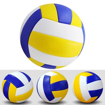 Волейбол Профессиональные соревнования По волейболу Размер 5 Для пляжа На открытом воздухе В помещении № 5 Мяч Машинное Шитье Открытый Пляжный мяч 2