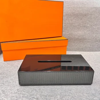 Высококачественная магнитная коробка для салфеток, коробка для рулонной бумаги, коробка для хранения журнального столика, домашний настольный светильник для гостиной класса люкс H