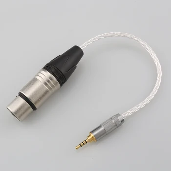 Высококачественный Посеребренный кабель Audiocrast от 2,5 до XLR 2,5 мм TRRS Сбалансированный штекер к 4pin XLR Сбалансированный женский Аудиокабель-адаптер 5