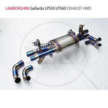 Выхлопная система из титанового сплава HMD для Lamborghini Gallardo LP550 LP560 Аксессуары Глушитель для сливной трубы Коллектора для автомобилей