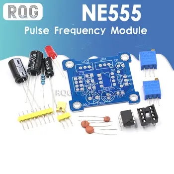 Генератор импульсов NE555 Модуль запуска импульсов с регулировкой рабочего цикла и частоты DIY Kit генератор прямоугольных сигналов