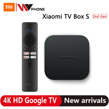 Глобальная версия Медиаплеера Xiaomi Mi TV Box S 2-го поколения 2GB 8GB 4K Ultra HD Google TV Dolby Vision Dolby Atmos DTS-HD BT 5.2 6