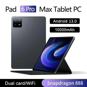 Глобальная версия Оригинальный Планшет Pad 6 Pro 2023 Android 13 Snapdragon 888 16 ГБ 512 ГБ 11-дюймовый HD-экран 5G Wifi Android Tablet PC 10