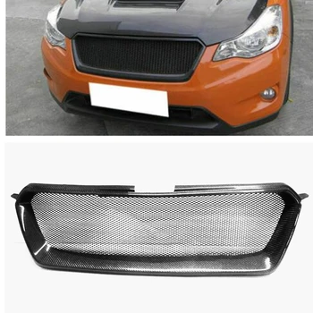 Гоночная решетка радиатора Subaru XV 2011-2016, Автомобильный Верхний бампер из настоящего углеродного волокна, капот, сетка для обвеса, Решетка радиатора 11