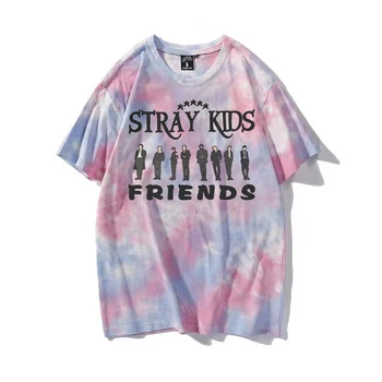 Горячая детская футболка Stray с коротким рукавом Унисекс, мужские и женские рубашки с галстуком-краской 14