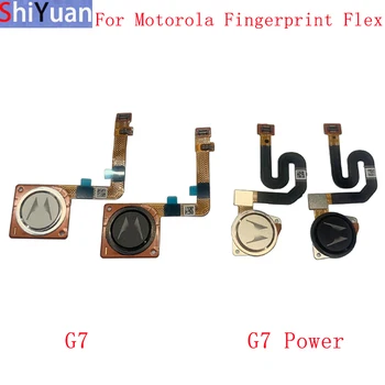 Датчик отпечатков пальцев Кнопка Home Гибкий кабель Для Motorola Moto G7 G7 Plus G7 Power G7 Play Key Сенсорный датчик Flex Запасные части 12
