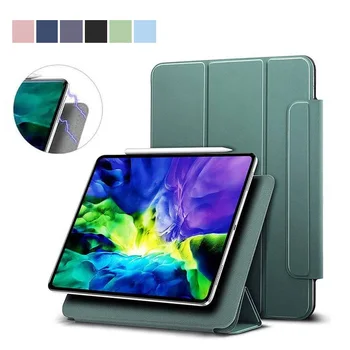 Двусторонний Магнитный Кожаный чехол для iPad Air 4 10,9 2020 Smart Cover для iPad Pro 11 M1 2021 2018 Поддержка Apple Pencil